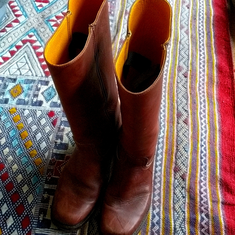 Frye Campus 14L Boots, 8.5M, Walnut